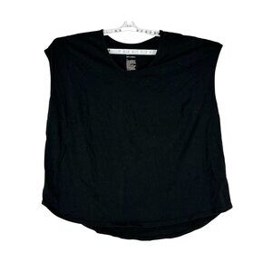 All In Motion Womens Sleeveless Black Active Top Size 1X High-Low Hem Relaxed
